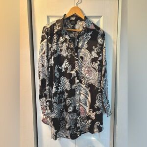 Paisley Stunning Satin Tunic